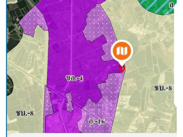 ขายที่ดินผังม่วงเข้ม พานทอง–ชลบุรี 22-3-74 ไร่