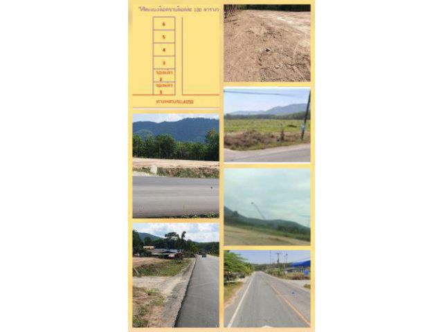 ขายทีดิน 100 ตารางวา ติดถนนทางหลวง 4058
