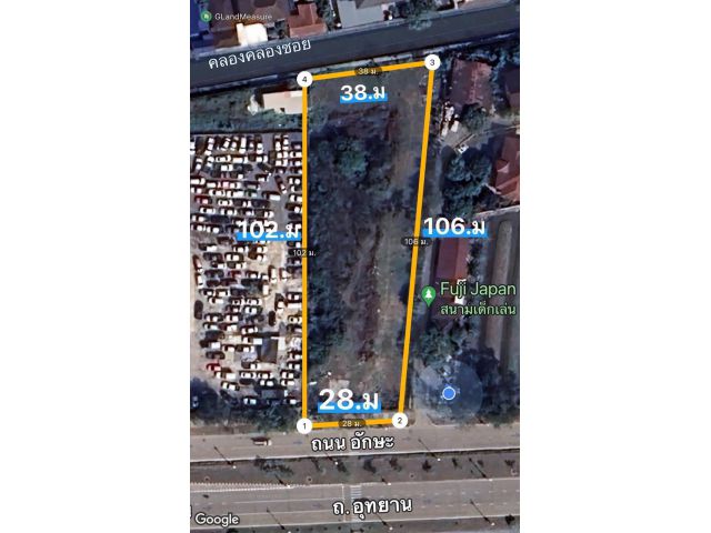 ขายที่ดินเปล่า ติดถนนอุทยาน (อักษะ) เดินทางได้ทั้ง ถนนพุทธมณฑลสาย 3 - ถนนพุทธมณฑลสาย 4 ขนาดที่ดิน 2 ไร่ 92.5 ตรว. 992.5