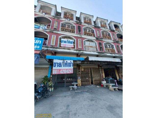 ให้เช่าหรือขาย อาคารพาณิชย์ 4 ชั้น 2 คูหา คูหาละ 20 ตร.ว. ติดถนนเศรษฐกิจ 1 ตำบลนาดี เมืองสมุทรสาคร