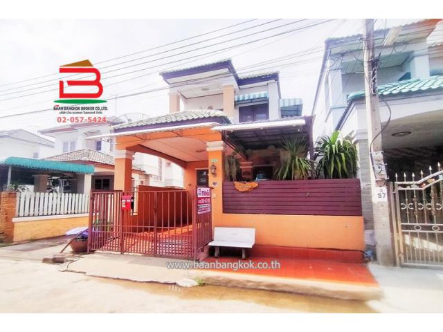 บ้านแฝด เนื้อที่ 31 ตร.ว. หมู่บ้านเศรณีวิลล่า, ใกล้ BTS คลองบางไผ่ ถนนกาญจาภิเษก ตำบลพิมลราช อำเภอบางบัวทอง นนทบุรี