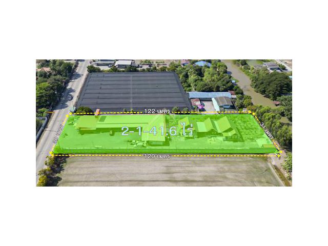 ที่ดินแปลงใหญ่ พร้อมสิ่งปลูกสร้าง บ้านเดี่ยว 3 หลัง คลองข่อย ปากเ