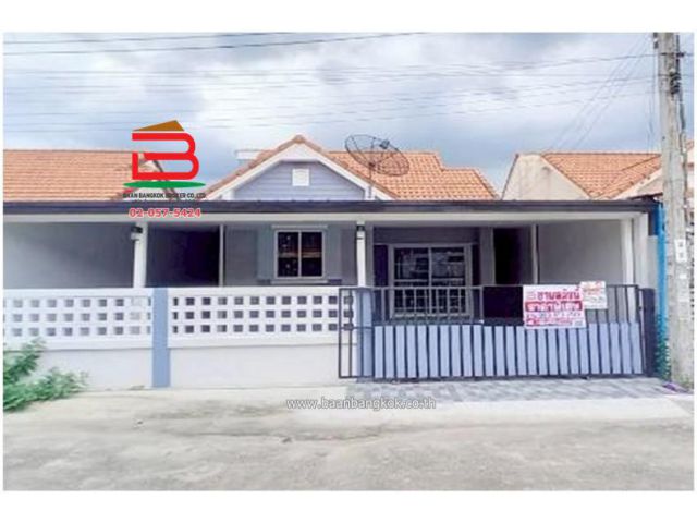 บ้านเดี่ยว 1 ชั้น หมู่บ้าน นันทวัน 10 เนื้อที่ 34.9 ตรว. (ซอยเลียบวารี 37) ถนนสุวินทวงศ์-หนองจอก แขวงโคกแฝด เขตหนองจอก