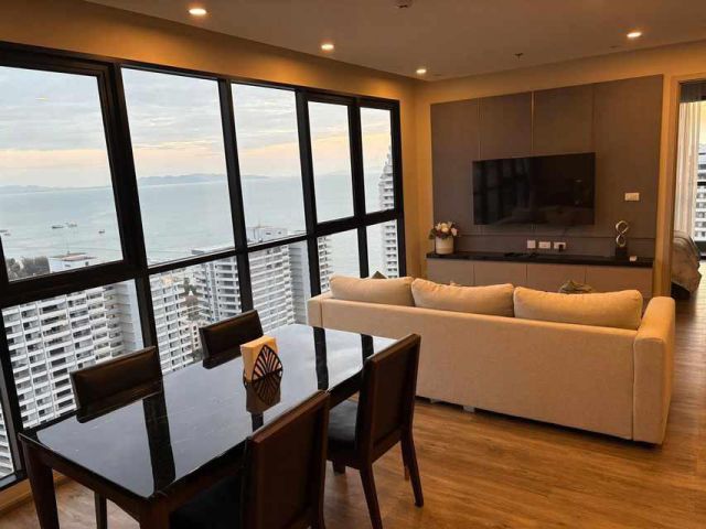 C1245 ให้เช่าคอนโดหรู The Panora Pattaya วิวทะเลสวยๆ พระตำหนัก