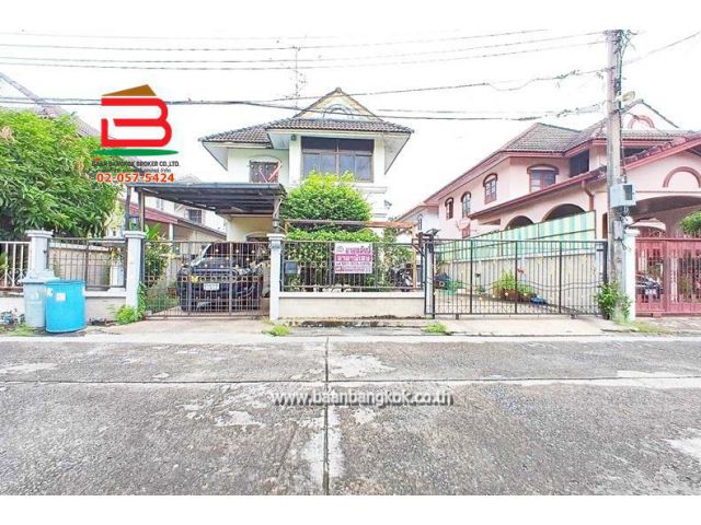 บ้านเดี่ยว หมู่บ้าน สุขสมบูรณ์ (ซ.พหลโยธิน 50 แยก 11-5) เนื้อที่ 54 ตรว. ถนนพหลโยธิน แขวงคลองถนน เขตสายไหม กรุงเทพมหานคร