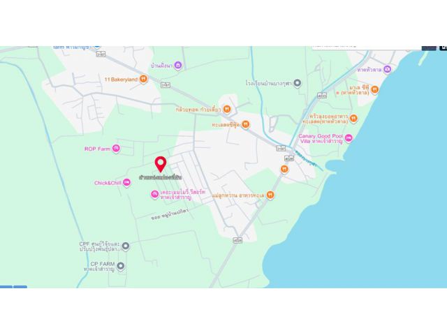 ที่ดิน 300 ตร.ว.ใกล้ทะเล เพชรบุรี ใกล้ หาดเจ้าสำราญ หาดปึกเตียน เพชรบุรี ในโครงการจัดสรร ติดถนนคอนกรีต 3 ด้าน