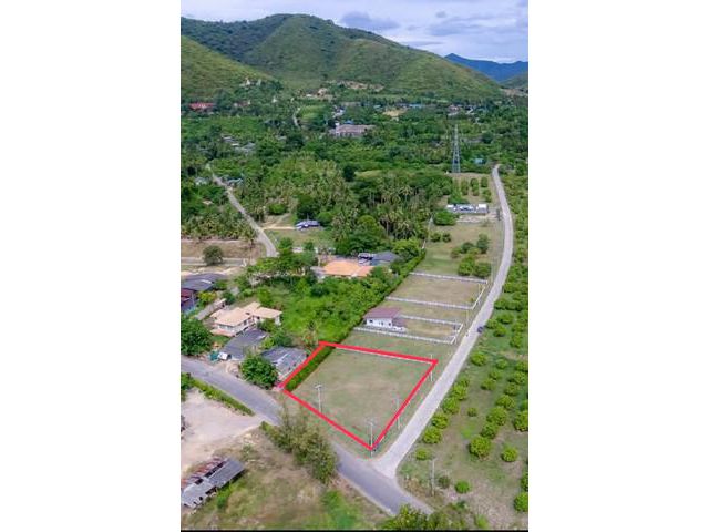 ขายที่ดิน 340 ตร.ว. วิวภูเขา แปลงหัวมุม ต.หนองตาแต้ม อ.ปราณบุรี