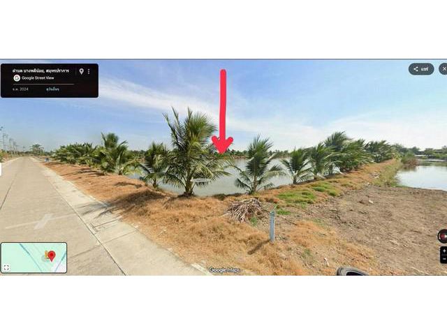 ขายที่ดินทำเลดี ผังม่วง 9-1-55 ไร่ บางพลีน้อย ถนนบางนาตราด กม.30