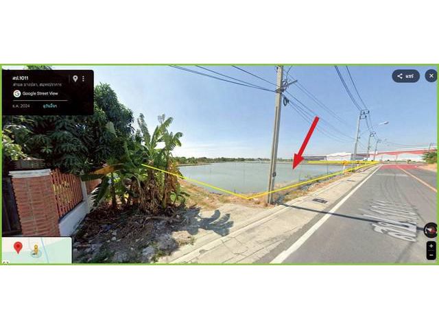 ขายถูก ที่ดินผังม่วง 15-2-35 ไร่ ถนนคลองส่งน้ำ บางนาตราด-เทพารักษ์ กม.19