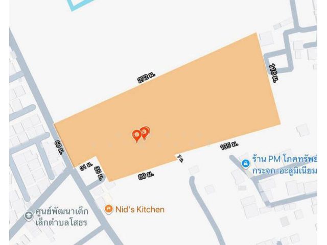 ขายที่ดินฉะเชิงเทรา ใกล้โรบินสัน