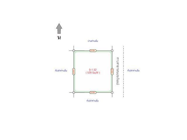 ขายที่ดินหัวหินราคาถูก 132 ตารางวา โฉนดครุฑแดง