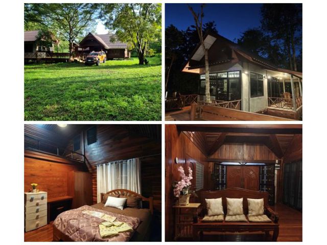บ้านพักตากอากาศบ้านไม้ ติดลำธาร Private Nature House @ แก่งคอย สระบุรี โทร 083-5822221