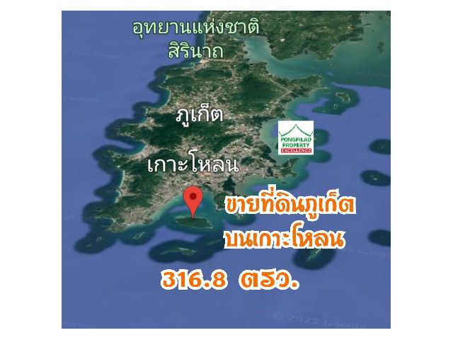 ขายที่ดินภูเก็ต บนเกาะโหลน โฉนด 316.8 ตรว.