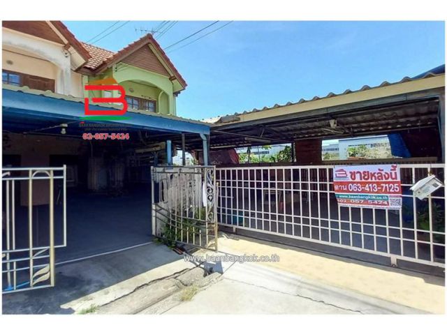ทาวน์เฮาส์ หมู่บ้าน วโรชา โครงการ4 หลังริม เนื้อที่ 28 ตรว. ถนนเทพารักษ์ คลองด่าน-บางพลี อ.บางเสาธง จ.สมุทรปราการ