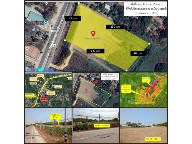 ขายด่วน ที่ดินทำเลดี ติดถนนใหญ่ลานกระบือ-บางระกำ พิษณุโลก