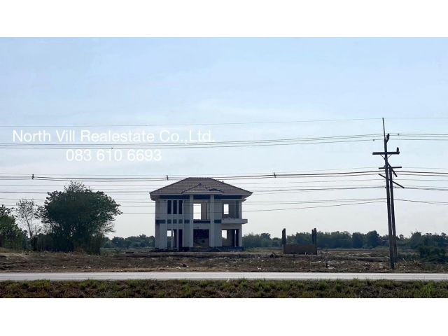 ขายที่ดิน 5 ไร่ครึ่ง ติดถนน 347 บางปะหัน 098 7755 808