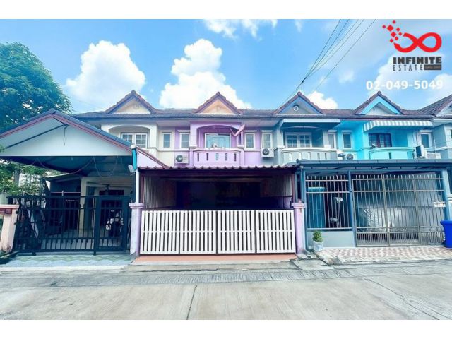 ขายทาวน์เฮ้าส์ หมู่บ้านเมืองประชา หทัยราษฎร์ 37 คลองสามวา 20ตร.วา ต่อเติมแล้ว