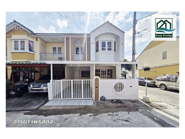 บ้านพิศาล สุวรรณภูมิ บางพลี บ้านหลังมุมรีโนเวทใหม่พร้อมเข้าอยู่