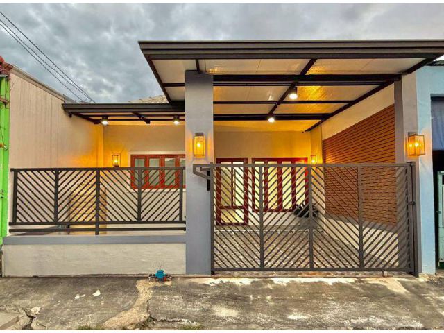 ขายทาวน์เฮ้าส์ชั้นเดียว ม.พฤกษา 3 ซอย 150 เนื้อที่ 18 ตารางวา 2 ห้องนอน ถนนวัดลาดปลาดุก