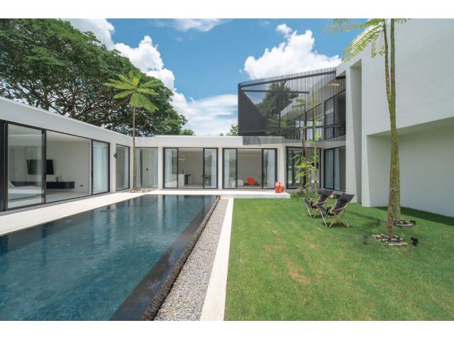 H800-พลูวิลล่าหรูสไตล์โมเดิร์น (บ้านใหม่มือ 1) 4 ห้องนอน, เนื้อที่ 1 ไร่, น้ำแพร่ หางดง เชียงใหม่