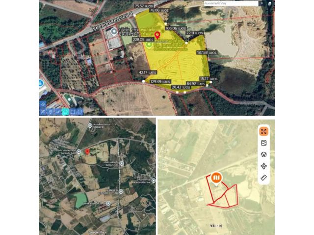 #เสนอขายที่ดินหนองขามศรีราชาชลบุรี ที่ดิน32-1-172ไร่ ต.หนองขาม อ.ศรีราชา จ.ชลบุรี เป็นพื้นที่สีเหลือง มี3โฉนด 6-0-65ไร่