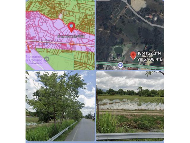 ขายที่ดินพื้นที่สีม่วง 90 กว่าไร่ ต..บ้านแหวน อ.หางดง เชียงใหม่