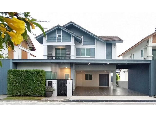 ขายบ้านเดี่ยว2 ชั้น 63ว2 ใหม่ 4น3น้ำ3จอด +สำนักงานส่วนตัว พท.รวม 325 ตรม.ใกล้ด่วนใหม่ลำลูกกา ต่อรองได้