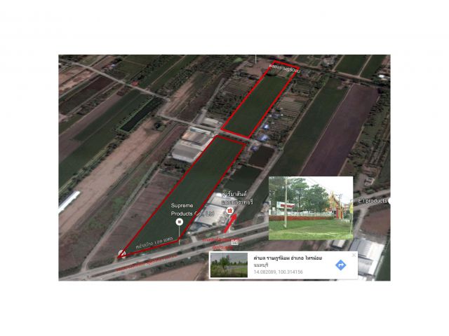 #ขายที่ดินติด#ถ.บางบัวทอง-สุพรรณฯ กม.19