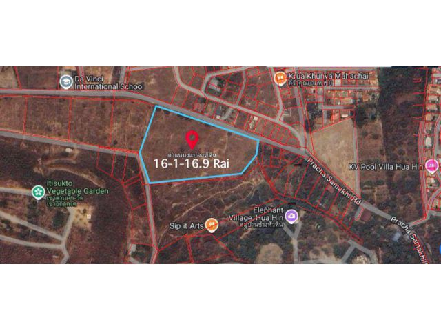 ขายที่ดินแปลงใหญ่  วิวภูเขา ในอำเภอหัวหิน  จังหวัดประจวบคีรีขันธ์