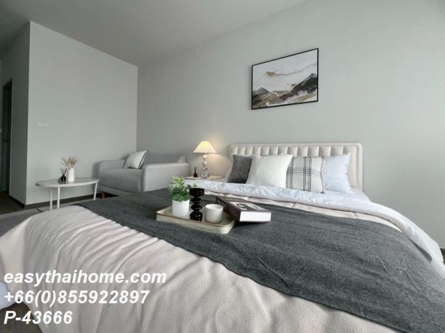P-43666 ให้เช่า คอนโด ริช พอยท์ @ บีทีเอส วุฒากาศ Thanon Wutthakat, Talat Phlu, Thon Buri, Bangkok พร้อมอยู่ ราคาถูก Lin