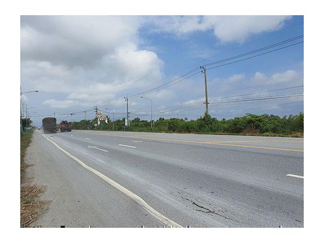 ฮวงจุ้ยดี 20ไร่ เหมาะกับธุรกิจริมถนนสาย Vายราคาถูก ติดทางหลวงแผ่นดิน พลดำริห์20ไร่ กว้าง 120 เมตร สาย กำแพงแสน - บางเลน (346) สายให