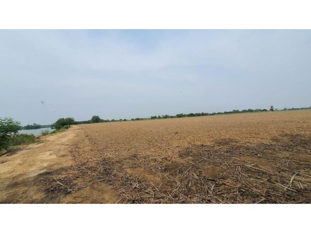 ที่ดินถมทั้งแปลง ติดบึงน้ำขนาดใหญ่กว้าง ติดทางราดยาง2เลนน์ ใกล้ด่านเก็บเงินมอเตอร์เวย์ 2 กม. จุดเชื่อมต่อ 3 จังหวัด 67.7