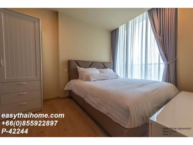 P-42244 ให้เช่า คอนโด โนเบิล รีโคล สุขุมวิท 19 Sukhumvit Rd, Bang Na Nuea, Bang Na, Bangkok พร้อมอยู่ ราคาถูก Line Id @e