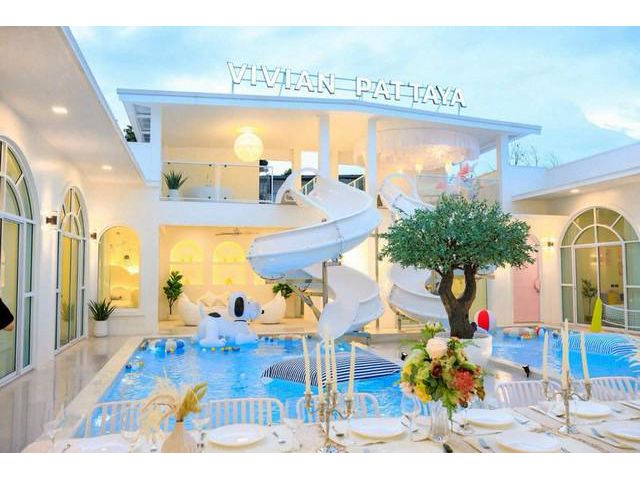 ขายบ้านหรู พูลวิลล่าพัทยา การันตีเช่า 3  ปี บ้านสร้างเสร็จใหม่