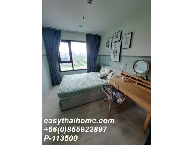 P-113500 ให้เช่าคอนโด ไลฟ์ อโศก Bang Kapi, Huai Khwang, Bangkok พร้อมอยู่ ราคาถูก Line Id @easythaihome 085-592-2897