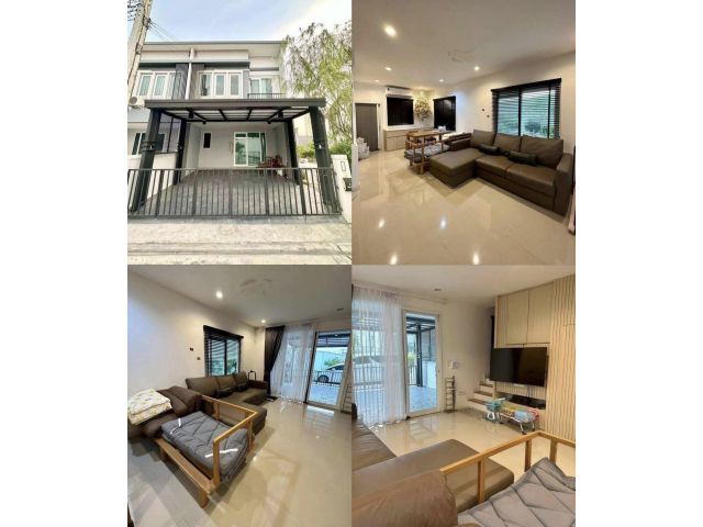 ขายพร้อม ผู้เช่า ทาวน์โฮม 2 ชั้น แปลงมุม ชวนชื่น ทาวน์ แก้วอินทร์-บางใหญ่