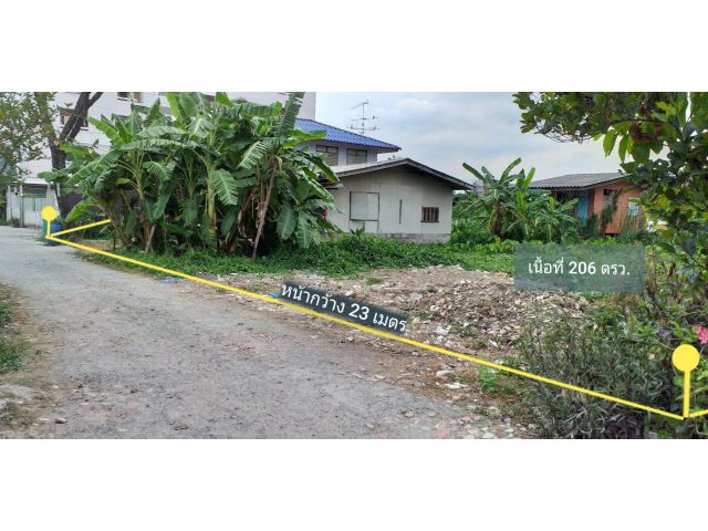ขายที่ดิน 206 ตรว. ราม43/1 ถ.อินทราภรณ์ ซอยยาประเสริฐ ใกล้ศูนย์การค้า ทาวน์อินทาวน์ เขตวังทองหลาง กรุงเทพๆ
