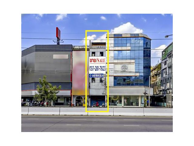 อาคารพาณิชย์ 4.5 ชั้น ติดถนน งามวงศ์วาน 27 - 29 ทำเลดี