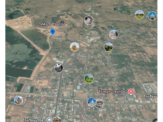 ที่ดินมหาสารคาม 6 ไร่ ใกล้เทศบาลบรบือ เจ้าของขายเอง