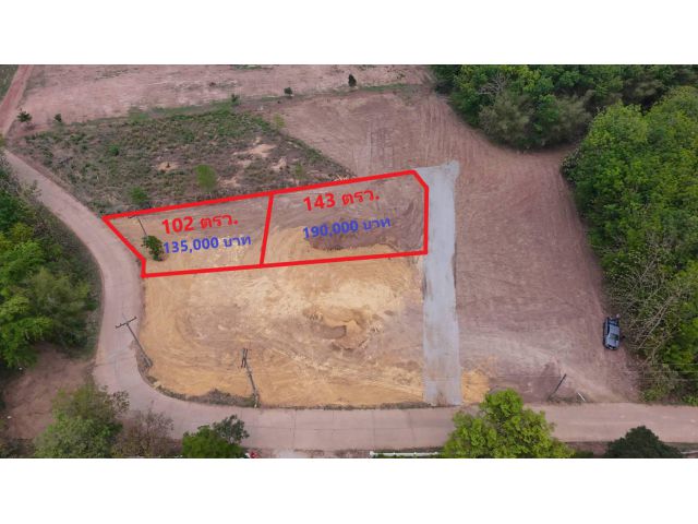 ลดพิเศษส่งท้ายปี! ที่ดินโฉนด 2 แปลงรวม 245 ตรว. จากราคา 325,000 บาทลดเหลือ 285,000 บาท