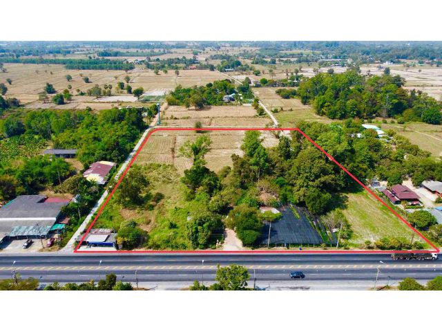 ขายที่ดินติดถนนใหญ่ราคาถูก พื้นที่ 16-3-27 ไร่ ถ.บ้านนา-แก่งคอย ต.เขาเพิ่ม อ.บ้านนา จ.นครนายก