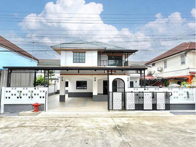 ขายบ้านณัฐวรรณตกแต่งใหม่พร้อมอยู่  กระทุ่มราย  หนองจอก  มีนบุรี  กรุงเทพฯ