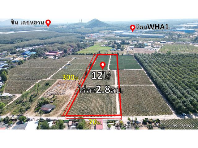 ขายที่ดินเปล่า ต.ตาสิทธิ์ 12ไร่