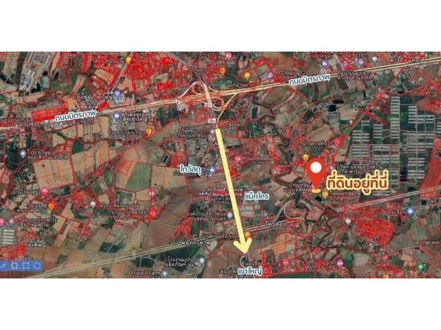 ขายที่ดินปากทางขึ้นเขาใหญ่เข้าออกได้ 2 ทางใกล้แหล่งท่องเที่ยว