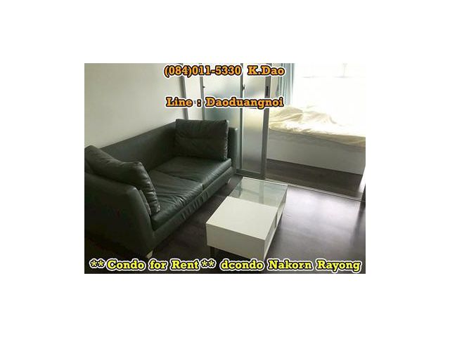 #Dcondo Nakorn Rayong, Rayong City *** Condo for Rent ***