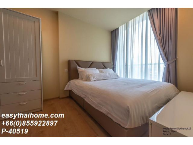 P-40519 ให้เช่า คอนโด โนเบิล รีโคล สุขุมวิท 19 Soi Sukhumvit 19, Khlong Toei Nuea, Watthana, Bangkok พร้อมอยู่ ราคาถูก L