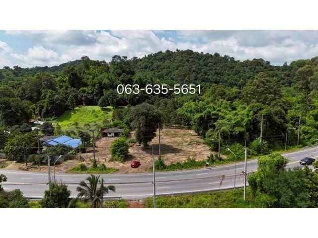 ขายที่เนินสูงกว่าถนนเดินทางง่าย ติดถนน 4 เลน ต.หินตั้ง อ.เมืองนคร