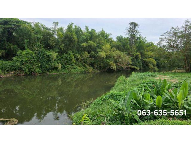 ขายที่ดินติดแม่น้ำนครนายก 13 ไร่ 2 งาน 55 ตรว. ต.สาริกา อ.เมืองนค