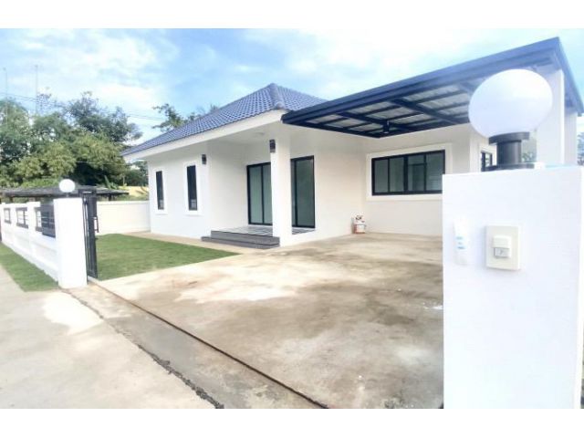 บ้านเดี่ยวชั้นเดียว บ้านใหม่ บรรยากาศดี ใกล้ตัวเมืองเชียงใหม่ 58 ตารางวา