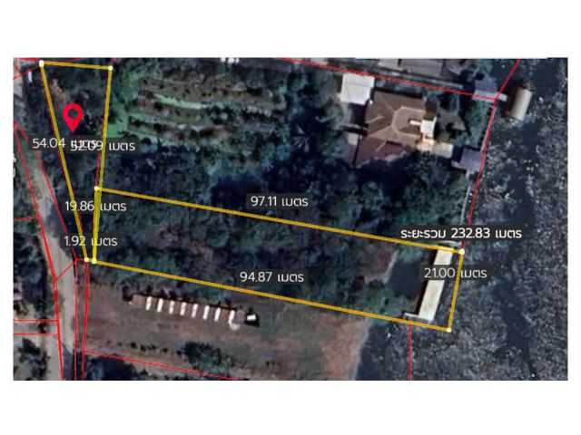 ขายที่ดินติดแม่น้ำเจ้าพระยา ย่านถนนราชพฤกษ์ ต.บางพลับ อ.ปากเกร็ด จ.นนทบุรี ️️ที่ดินเนื้อที่ 622.3 ตรว. หน้ากว้างติดถนน 5